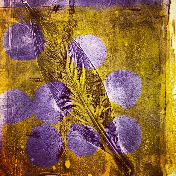 Leaf print with instagram